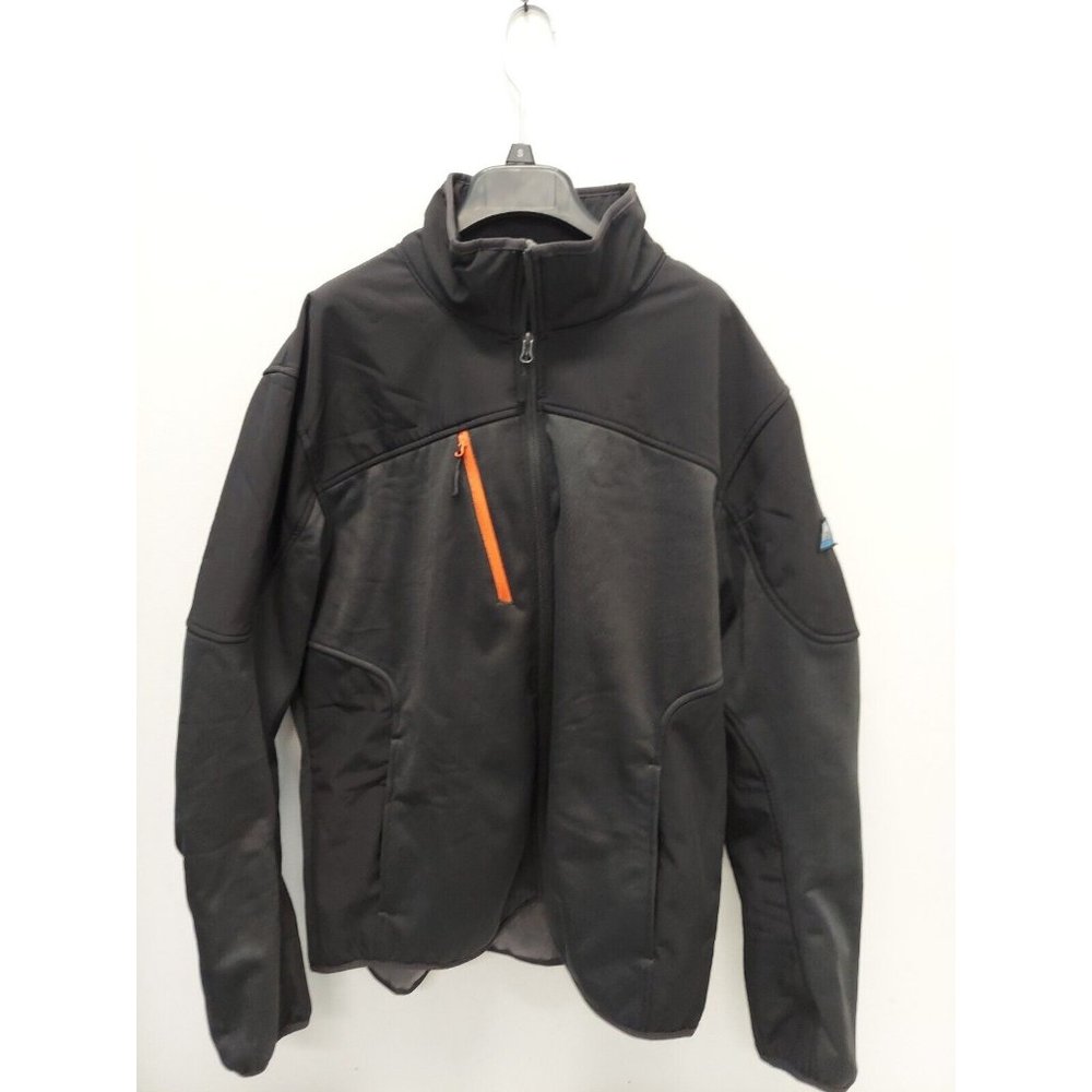 Mapamyumco Men's Polar Fleece Lined Full Zip Softshell Jacket Thermal LARGE